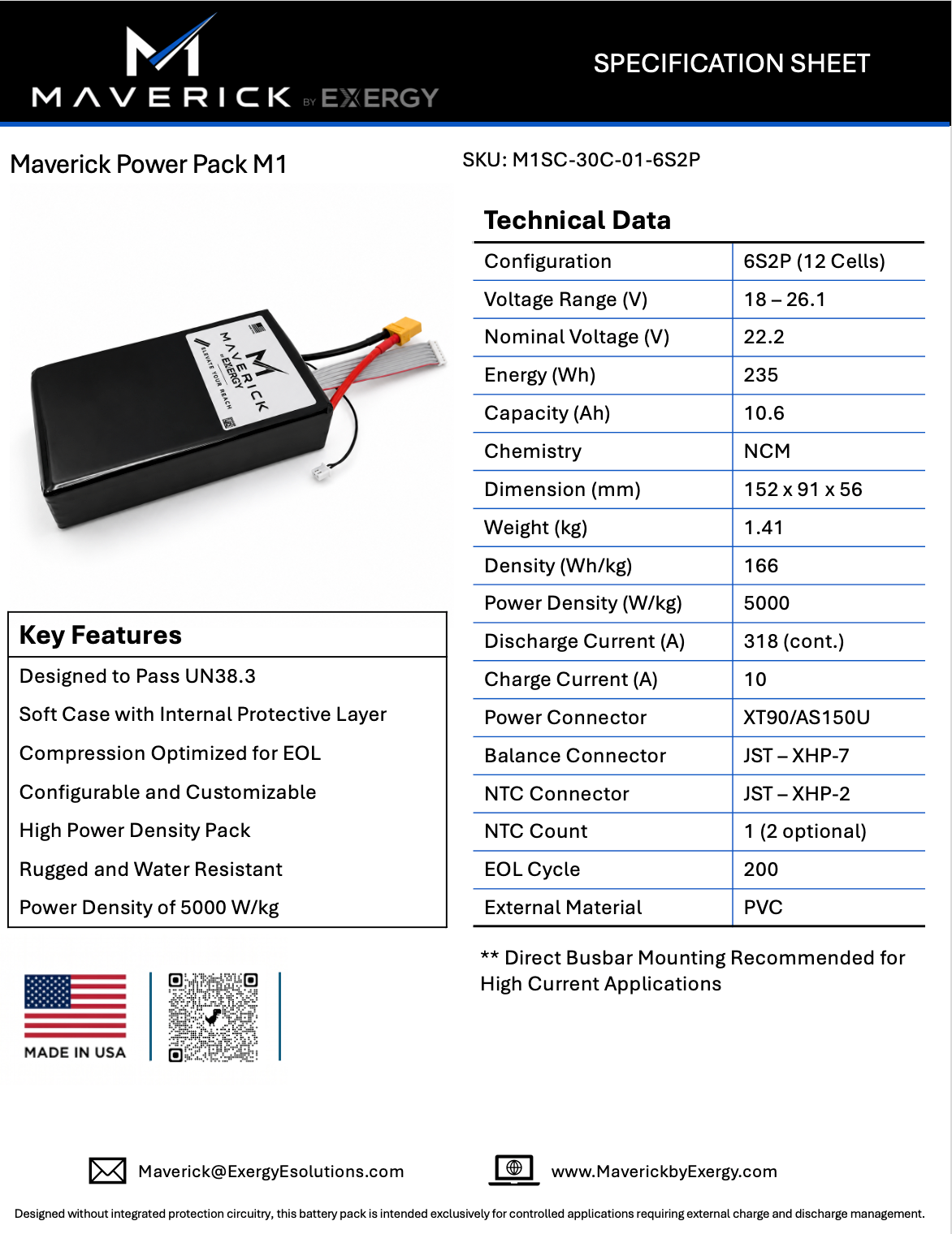Maverick - 6S2P - 10.6 Ah - 22.2V - 30C