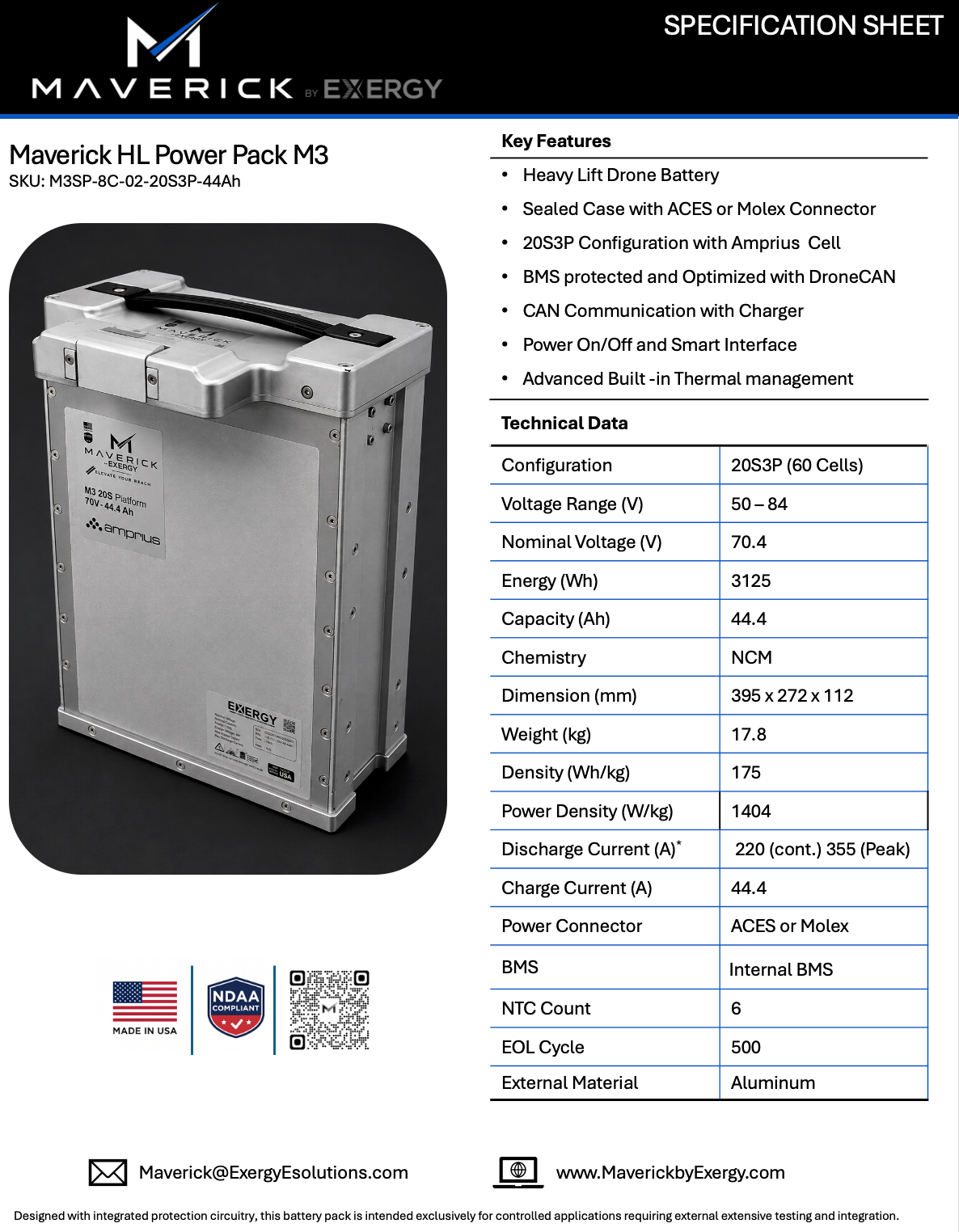 Maverick M3 - Heavy Lift Smart Pack - NDAA - Q4-2026 Delivery